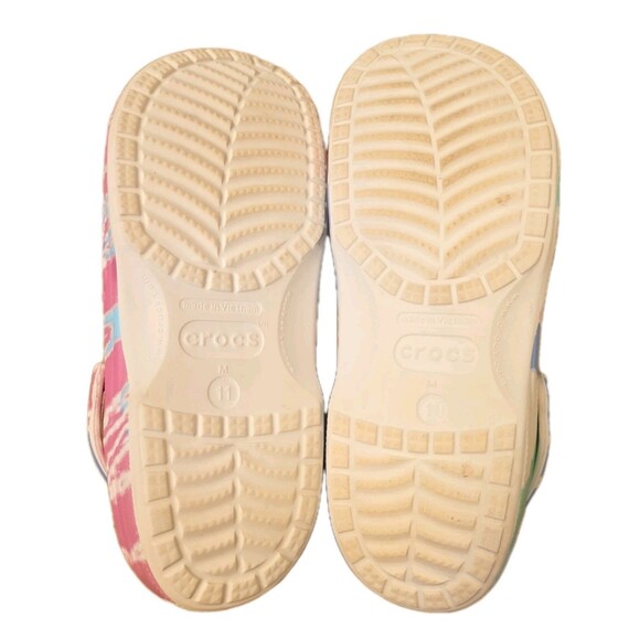 Crocs Shoes Classic Lined Tie Dye Clogs Fuzzy Comfort Slides, Mens Size 11 main image 6